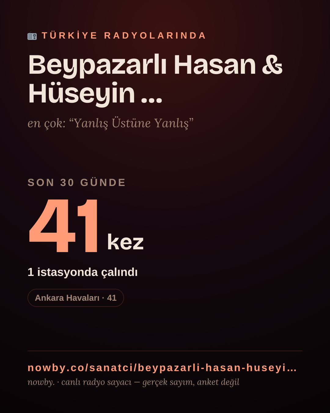 Sanatçısı, menajeri ya da hayranı mısın? Bunu paylaş.